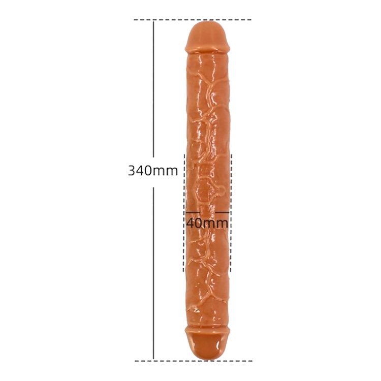 11_5 Two-Headed Jelly Dildo flesh