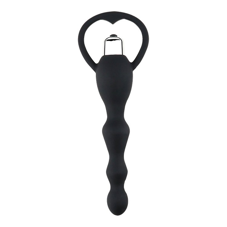Beaded Anal Vibrator black